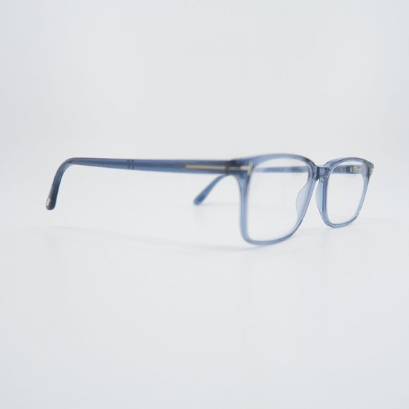 Tom Ford TF 5735-B 090 New Transparent Blue/Blue Light Block Eyeglasses with box - Picture 3 of 7